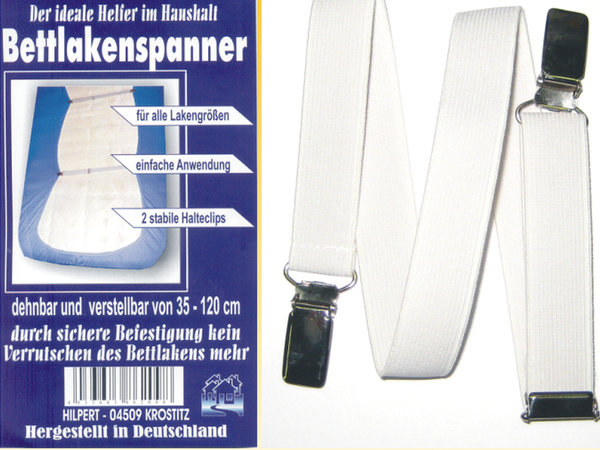 Bettlakenspanner - 3er Set- Betttuchspanner Verstellbar ca.:35-120cm