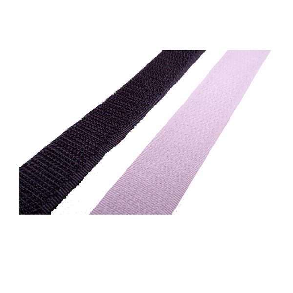 Klettband - Selbstklebend - Flauschseite- Schwarz oder Weiß - Meterware