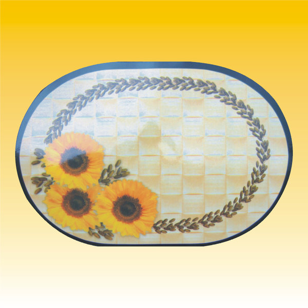 Platzdeckchen Sonnenblume Oval Platzmatte Malunterlage