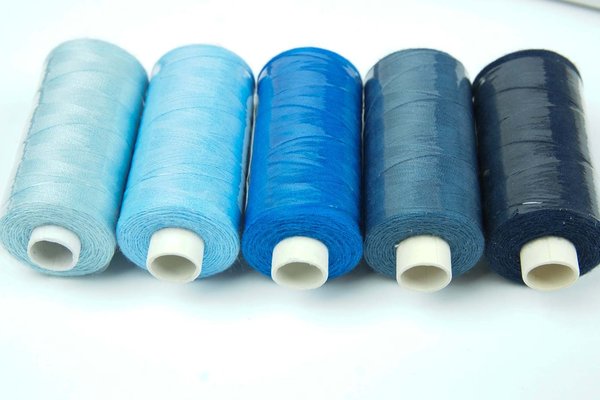 Nähgarn 500m-Blautöne Farbe Wählbar sehr reißfest-Polyester Allesnähgarn