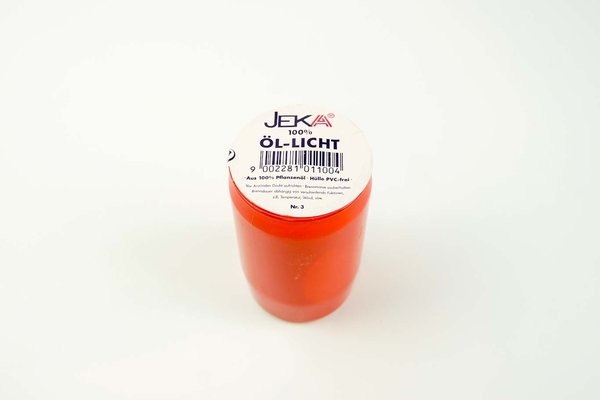 4 Stück JEKA Öl-Licht 100% Grabkerze Grablicht