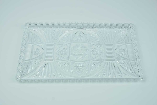 Kuchenplatte 17x29cm Kunststoff Plastkristall Glasklar