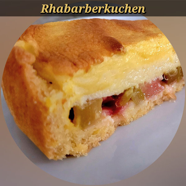 Rhabarberkuchen mit Pudding DDR Rezept